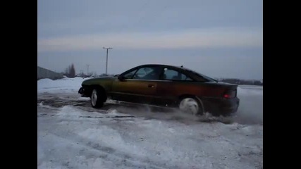 Opel Calibra Turbo 4x4 - In the snow