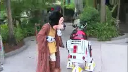Jedi Master Mickey Mouse and R2 - Mk 