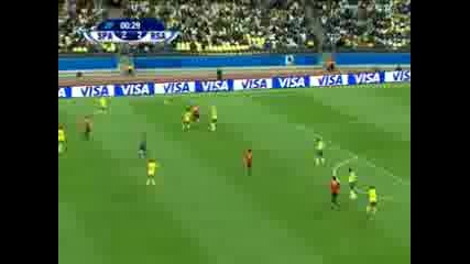 Fifa Confederations Cup Spain 3 - 2 Rsa All Goals