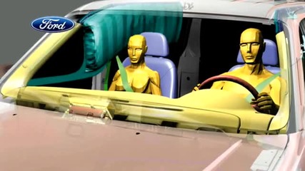 Най - при автомобилите - Форд представя първите предпазни airbag колани ... 