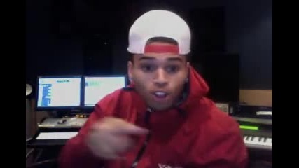 Chris Brown Live Ustream Feb 1 - in the Studio Part 5