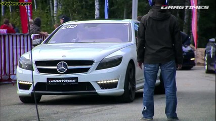 Mercedes Benz Cl600 Kleemann vs Chrysler 300c Srt8 supercharged + nos