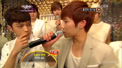 Infinite - Back stage ~ Music Bank (18.05.2012)