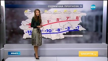 Прогноза за времето (24.01.2016 - обедна)