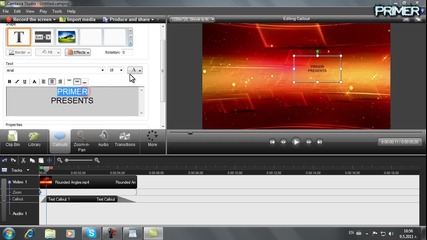 Как да си направим нещо като Intro с Camtasia Studio 7 [hd 720p]