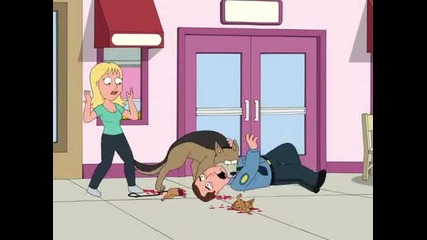 Family Guy - Браян Отвързва Непознато Куче