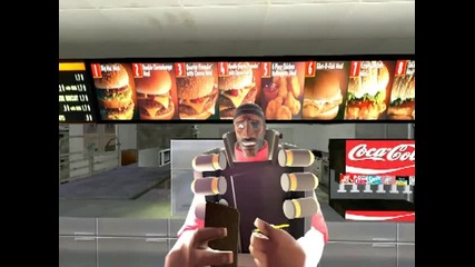 Tf2 Пародия - Хевито яде в Mcdonalds