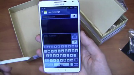 Samsung Galaxy Note 3(white) разопаковане