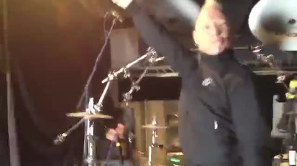 Mike Terrana Rolls onto the Agora Stage - Frankfurt Music Fair 2013