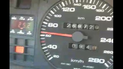 Audi V8 4.2 quattro - 0 - 120 km/h 