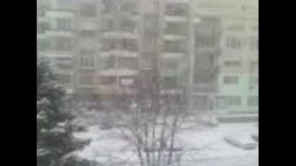 Силен сняг в Павликени