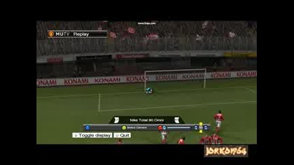 Pes 2009 Гол от Пряк Свободен Удар