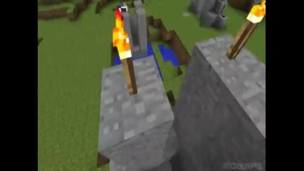 Minecraft трамплин