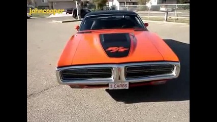 1971 Dodge Charger Rt 440 Sixpack engine 