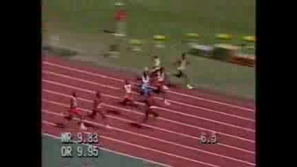 Ben Johnson 1988 100m - Хванаха Го За Допинг
