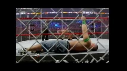 Wwe Hell In A Cell 2009 John Cena Vs Randy Orton Hell In A Cell Match Wwe Championship Part 1