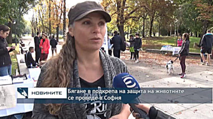 Бягане в подкрепа на защита на животните се провежда в София