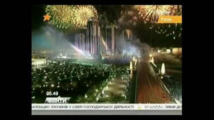 Великите звезди Жан - Клод Ван Дам и Хилари Суонк в Чечня на рожденния ден на президента