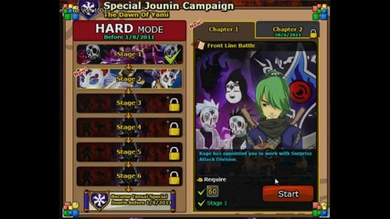 Ninja saga - Tensai special jounin exam 2-1