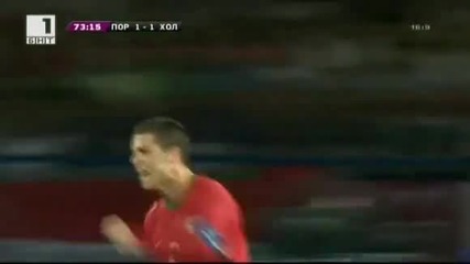 Евро 2012 - Португалия 2:1 Холандия - Голям Кристиано намери "головите обувки"!