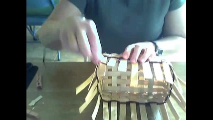 Basket Weaving Video #7 - - Adding Color and Weaving the Sides