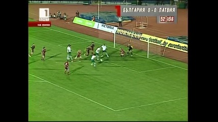 България - Латвия - 1:0 - Гол На Димитър Рангелов