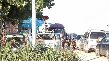 Google автомобил попадна в задръстване на Варненския плаж
