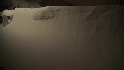 Timelapse: Натрупване на 20 инчов сняг 