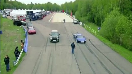 Audi R8 V10 vs. Jeep Srt-8vs. Nissan Gt-r