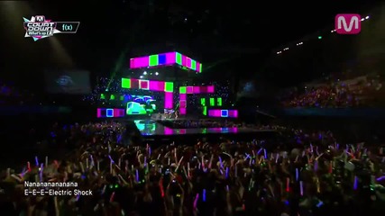 F(x) - Electric Shock @ Mcountdown K-con in La (29.08.13)