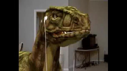Динозавър раптор пее ! Dinosaur Sing - Rofl СМЯХ  !