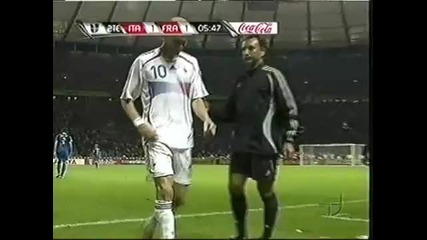 Зинедин Зидан - червен картон (марко Матераци) 2006 Fifa World Cup