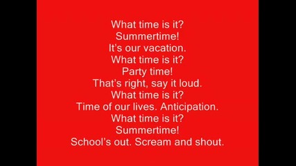What Time Is It- - High School Musical 2 - Full Lyrics