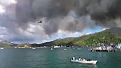 Пожар опустоши курортен остров в Карибите