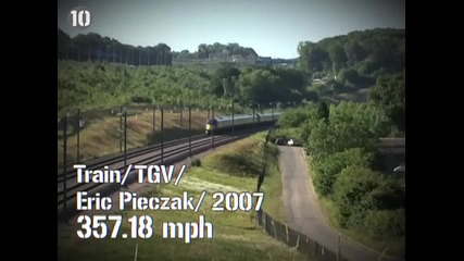 Top 10 Световни рекорди по бързина
