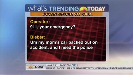 Бийбър звъни по спешност на 911