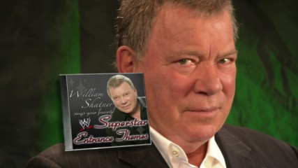 William Shatner performs WWE entrance themes