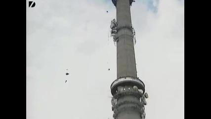 Руснаци скачат от 540метрова телевизиона кула 