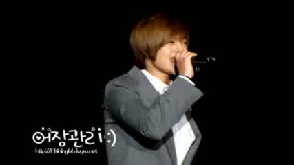 [ Goodbye Yoon Ji Hoo Fanmeeting] Kim Hyun Joong - Im stupid ( Ballad Version)