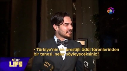 Серенай Саръкая - Interview at Altın Kelebek Awards 2015