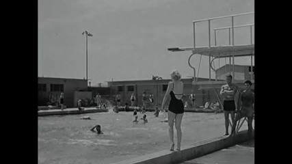 Monkey Business - Marilyn Monroe Roller Skating 