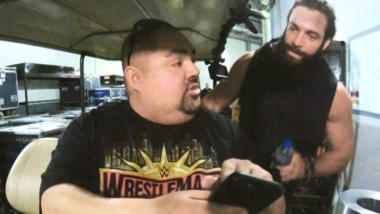 Elias gives Gabriel Iglesias a one-star review for his WrestleMania Express driving skills