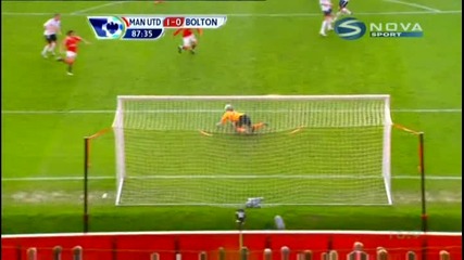 Победния гол на Бербатов - Ман Юнайтед - Болтън 1:0 