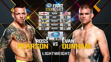 Ross Pearson vs Evan Dunham (ufc Fight Night 72, 18.07.2015)