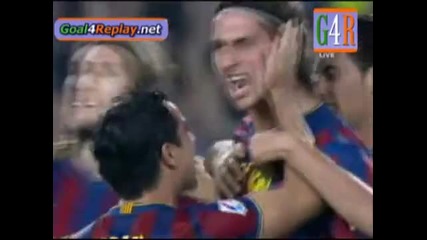 Barcelona - Real Zaragoza 2 - 0 (6 - 1, 10 25 2009) 