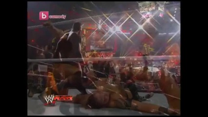Wwe Raw - Randy Orton атакува Husky Harris ( Bg Audio )