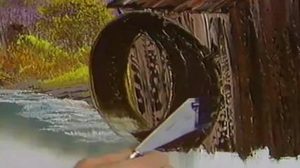 S03 Радостта на живописта с Bob Ross E09 - стара мелница ღобучение в рисуване, живописღ