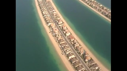 Дубаи Палмовият Остров От Погледът На Хеликоптер!!!