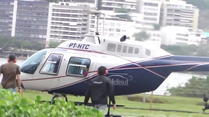 Selena Gomez & Justin Bieber on a Helicopter Flight in Rio De Janeiro, Brazil (10_4_2011)