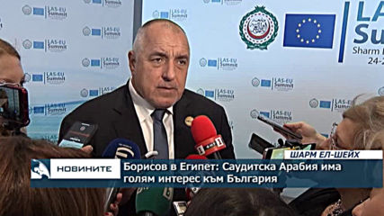 Борисов в Египет: Саудитска Арабия има голям интерес към България